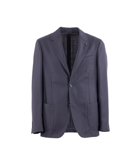 Shop LARDINI  Giacca: Lardini giacca monopetto in lana.
Due bottoni e revers classici.
Tasche a toppa e spacchi laterali.
Vestibilità regolare con spalle naturali e una silhouette arrotondata per un maggiore comfort.
Bordi delle maniche aperti con asole vere e bottoni applicati.
Composizione: 100% Lana vergine.
Made in Italy.. CN6202E CN65502-860
